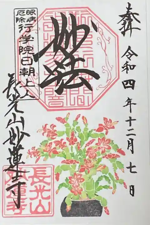 12月御朱印
シャコバサボテン
