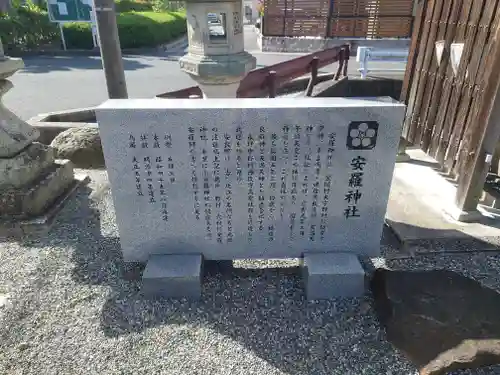 安羅神社の歴史