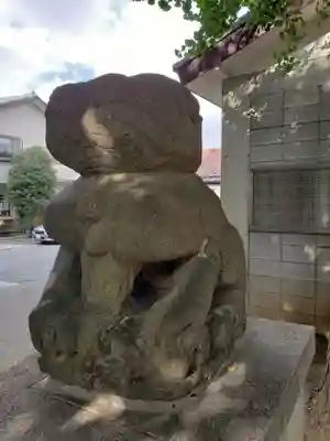 穏田神社の狛犬