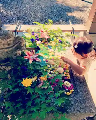 滑川神社 - 仕事と子どもの守り神の手水舎