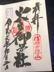 戸隠神社火之御子社の御朱印