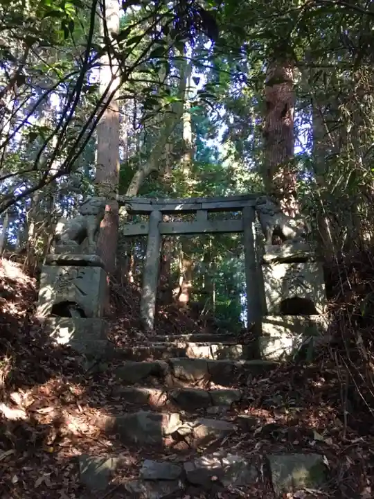足立山妙見宮(御祖神社)の鳥居