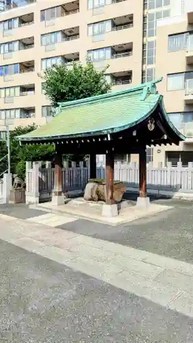 白金氷川神社の手水