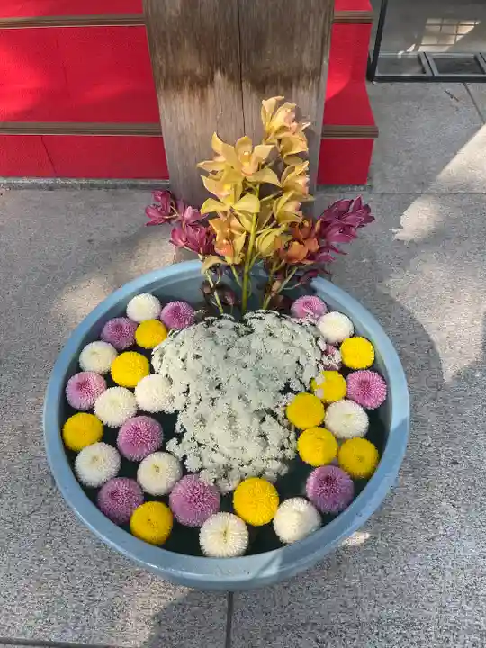 草加神社の手水舎