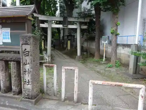 荻窪白山神社の鳥居