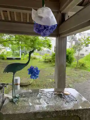 釧路一之宮 厳島神社の手水舎