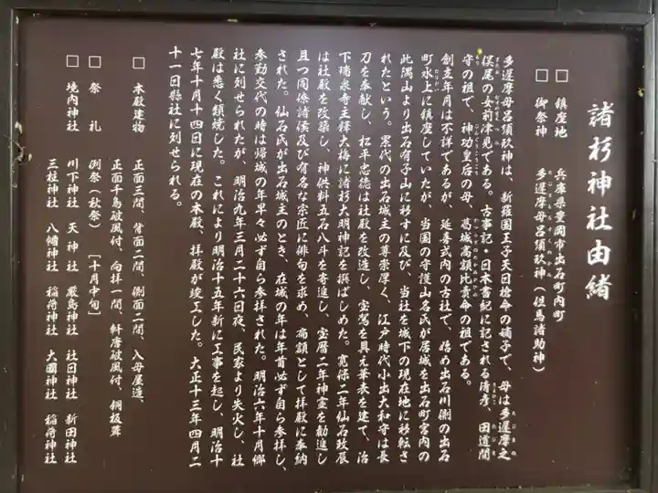 諸杉神社の歴史