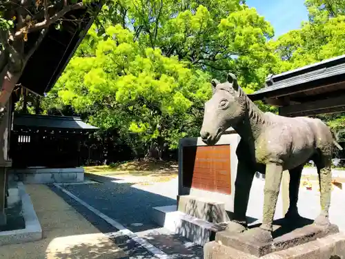 千栗八幡宮の狛犬