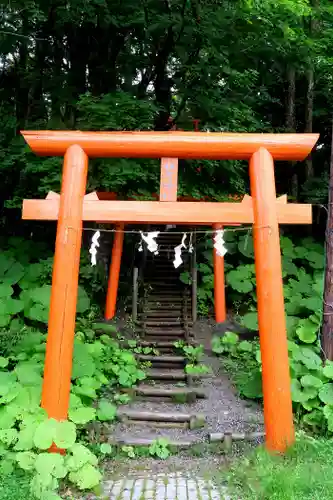 阿寒湖稲荷神社の鳥居