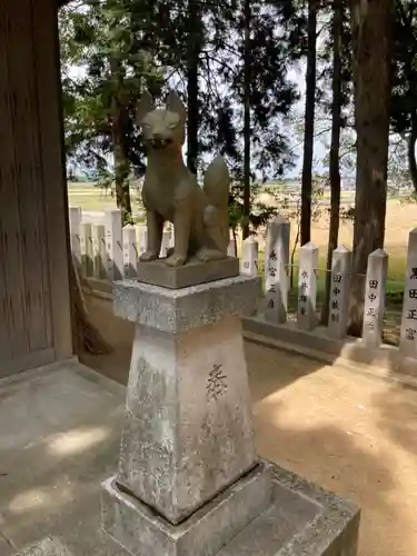 高繁大明神(稲荷)の狛犬