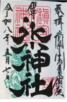 鎮守氷川神社の御朱印