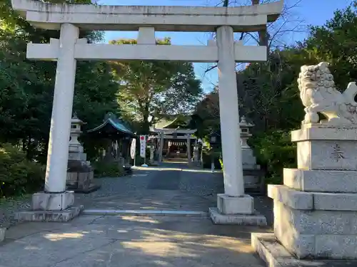 立川熊野神社の鳥居