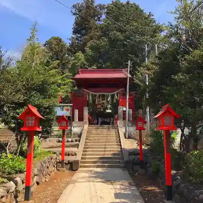 平出雷電神社の山門・神門
