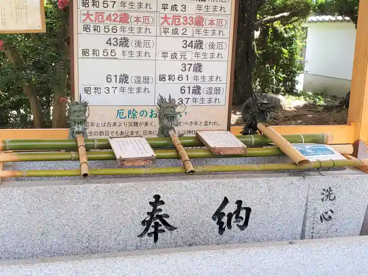 三田天満宮の手水舎