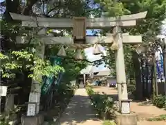 江北氷川神社の鳥居