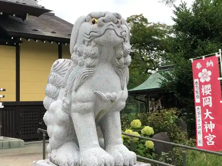 櫻岡大神宮の狛犬
