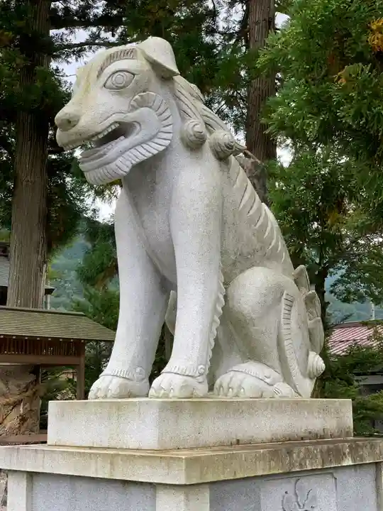飛驒一宮水無神社の狛犬