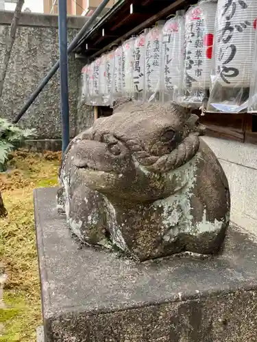 文子天満宮の狛犬