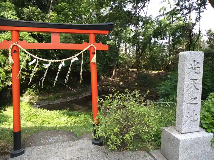 鷲宮神社の庭園