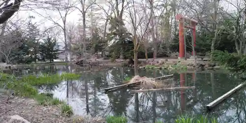 永山神社の庭園