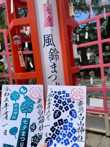 白山神社の御朱印