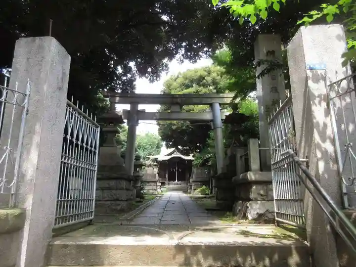 大森山王日枝神社の鳥居