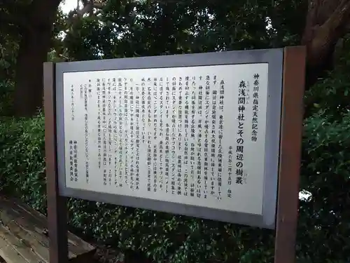 森浅間神社の歴史