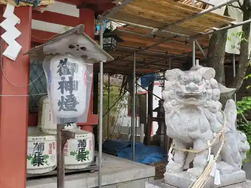 尾浜八幡神社の狛犬