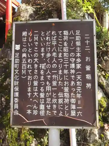 足助山稲荷大明神の歴史