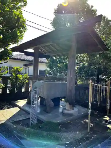 阿豆佐味天神社 立川水天宮の手水