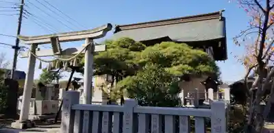 長沼白山神社の鳥居