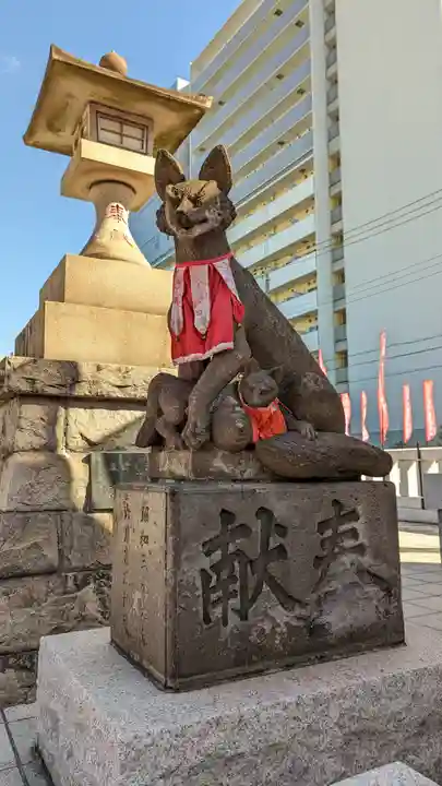 東京羽田 穴守稲荷神社の狛犬