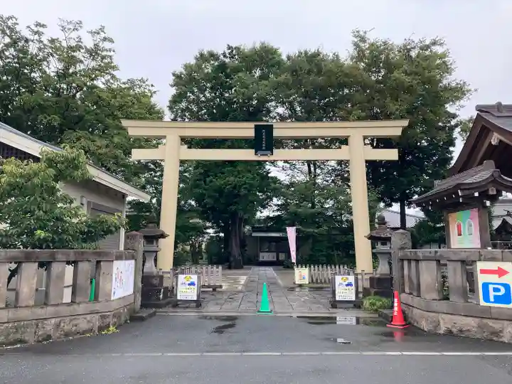 阿豆佐味天神社 立川水天宮の鳥居