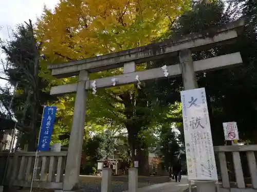 鳩森八幡神社の鳥居