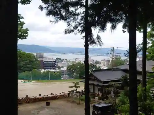 手長神社の景色