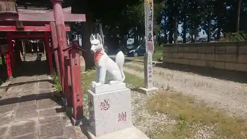 元稲田神社の狛犬