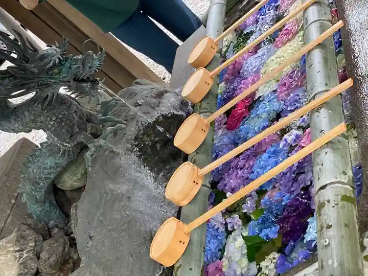 御裳神社の手水舎