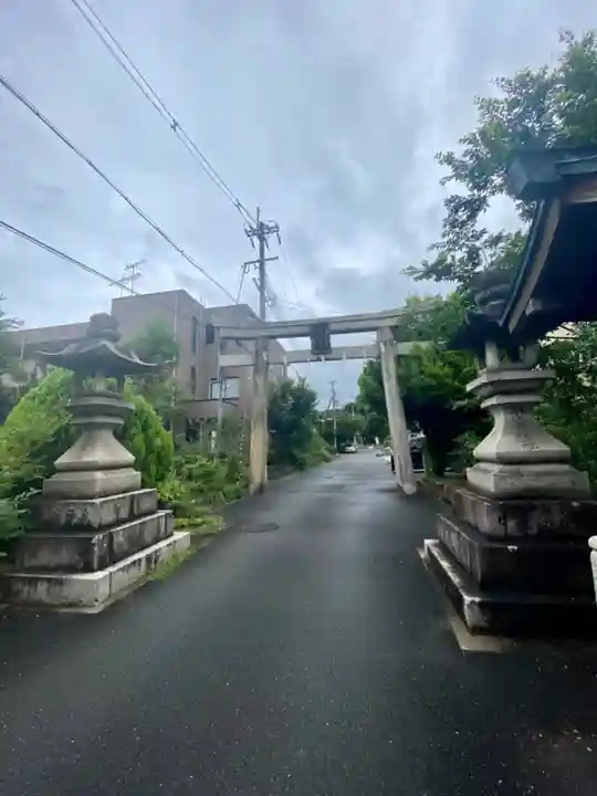 許波多神社(小幡東中鎮座)の鳥居