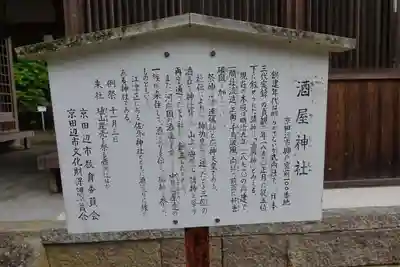 酒屋神社の歴史
