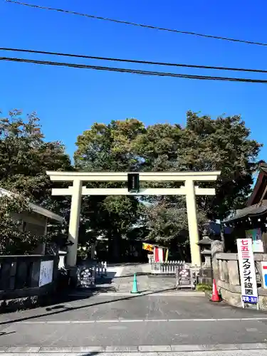 阿豆佐味天神社 立川水天宮の鳥居