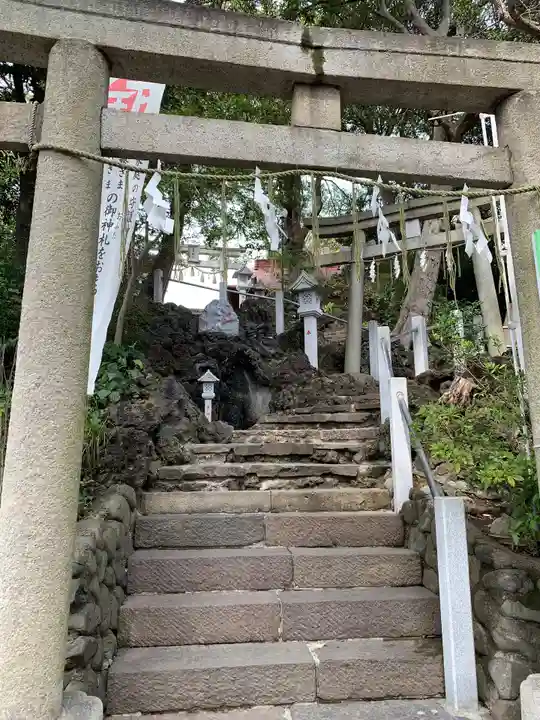 多摩川浅間神社の鳥居