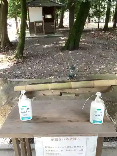 子守神社の感染症対策