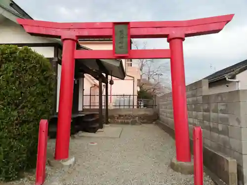 帳附神社の鳥居