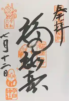 浅草名所七福神『福禄寿』書入れ
