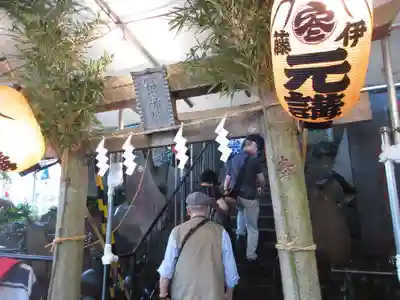 十条冨士神社の鳥居
