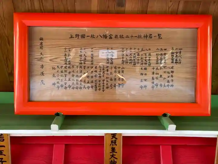 上野国一社八幡八幡宮のその他建物