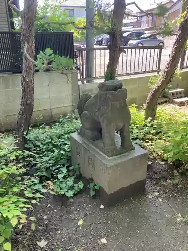 越谷香取神社の狛犬