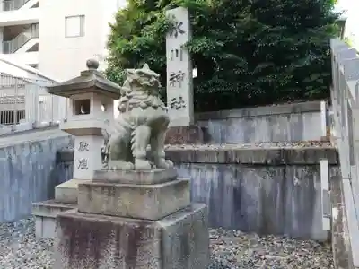 白金氷川神社の狛犬