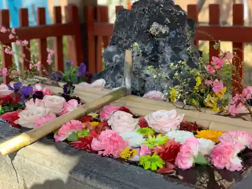 胡録神社の手水舎