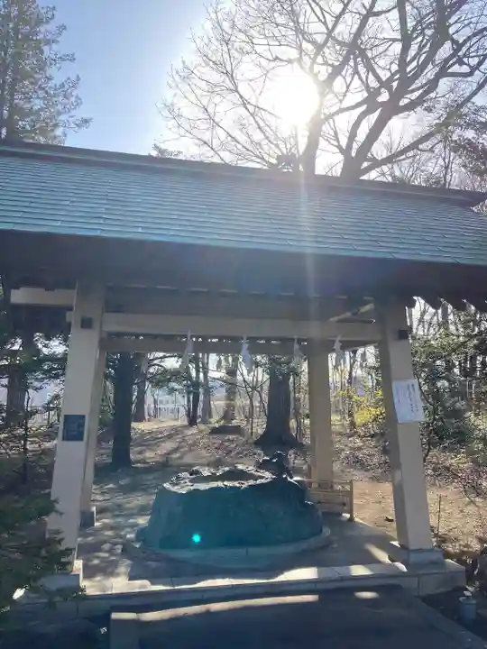 厚別神社の手水舎